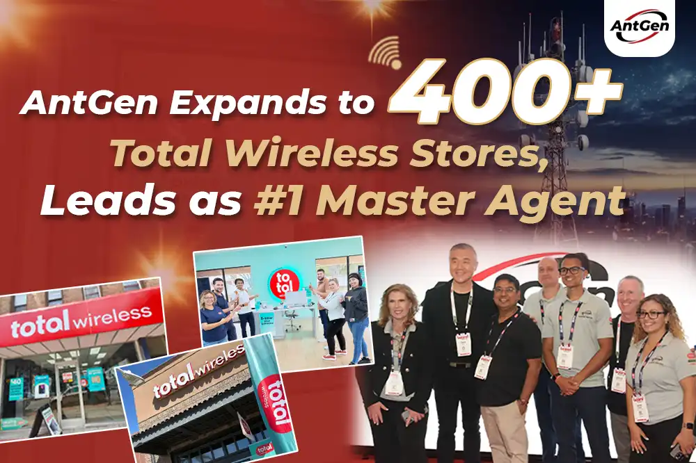 AntGen expands to 400+ Total Wireless stores nationwide as the #1 Master Agent